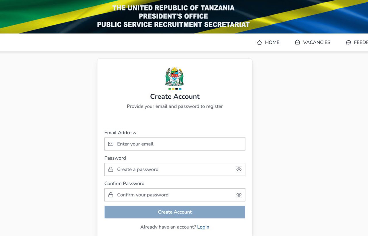 Ajira Portal Registration Process
