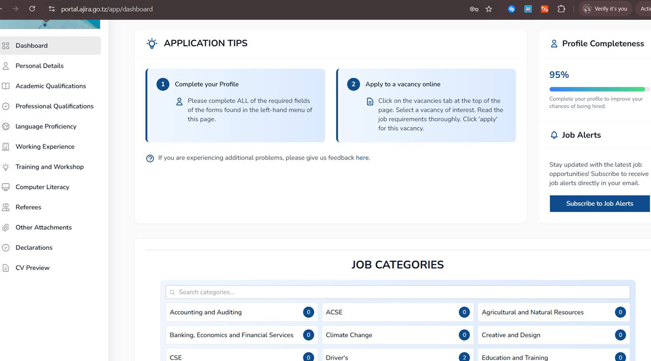 Tips to Increase Your Chances of Being Shortlisted on the Tanzania Ajira Portal